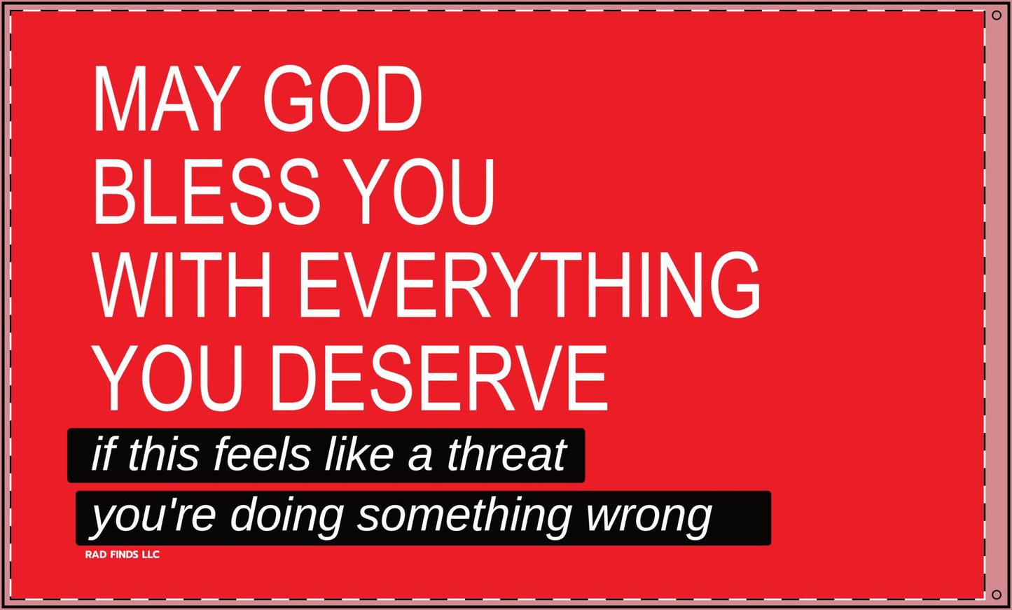 May God Bless You - Double Sided Flag