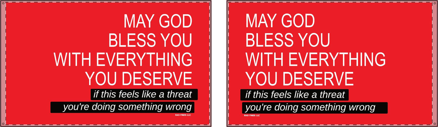 May God Bless You - Double Sided Flag