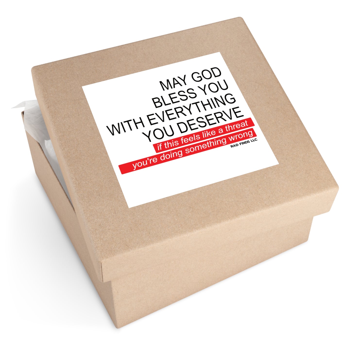May God Bless You - Outdoor Sticker - 1pc