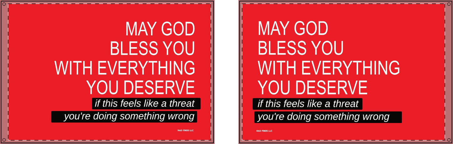 May God Bless You - Double Sided Flag
