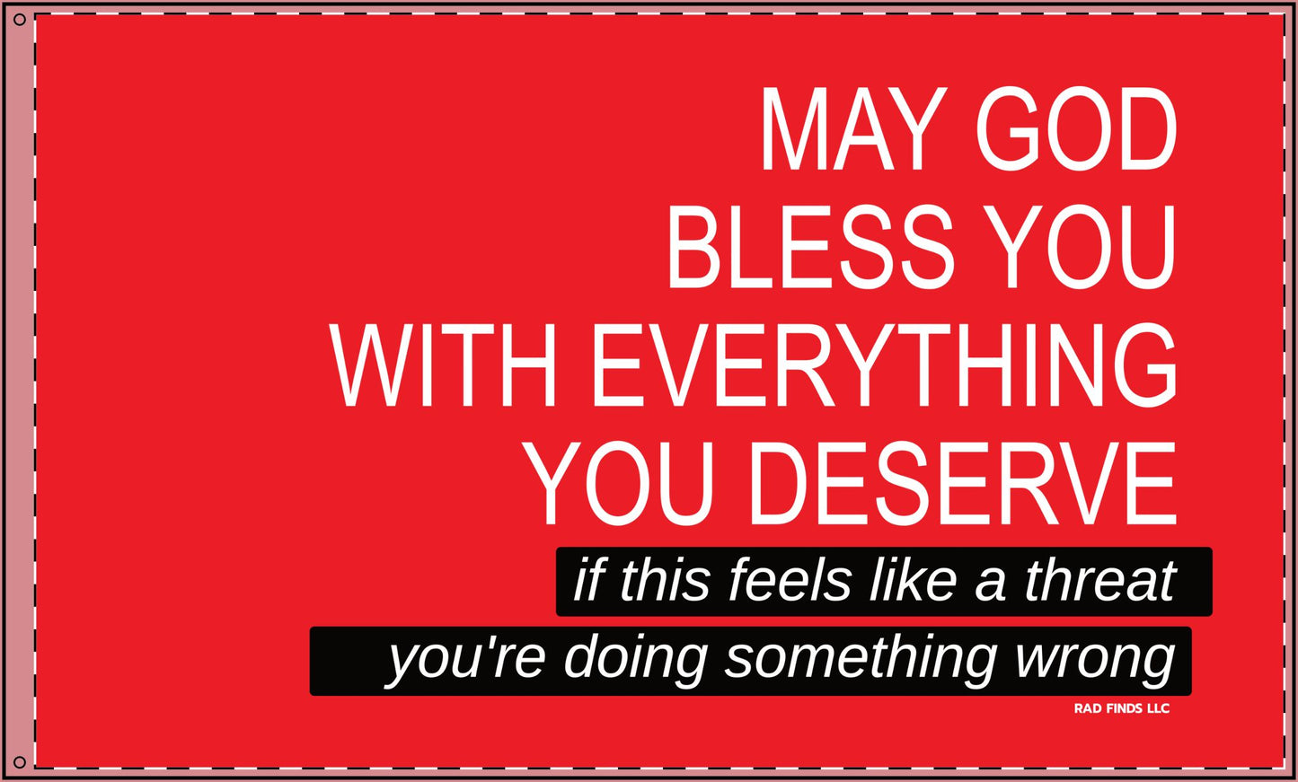 May God Bless You - Double Sided Flag