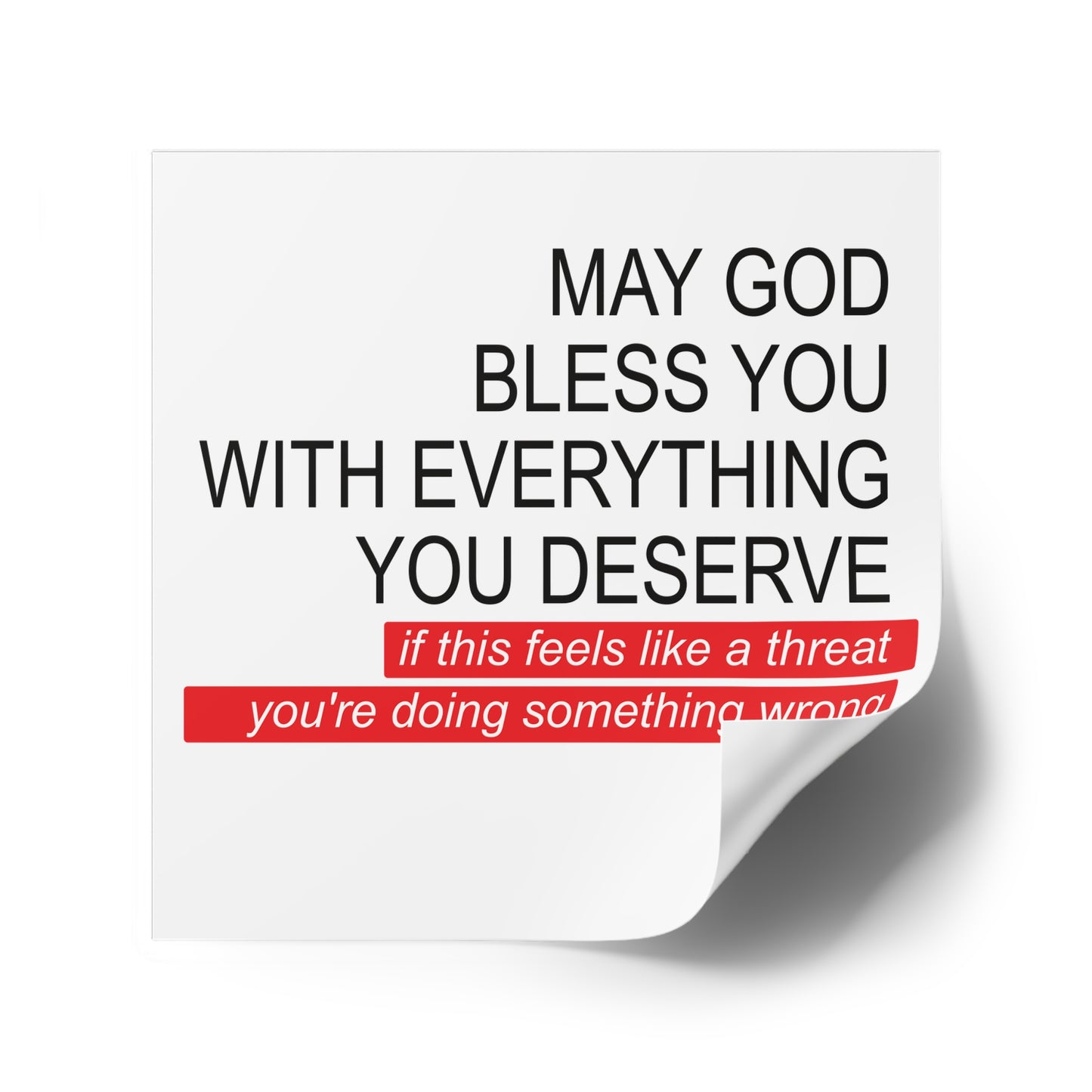 May God Bless You - Outdoor Sticker - 1pc