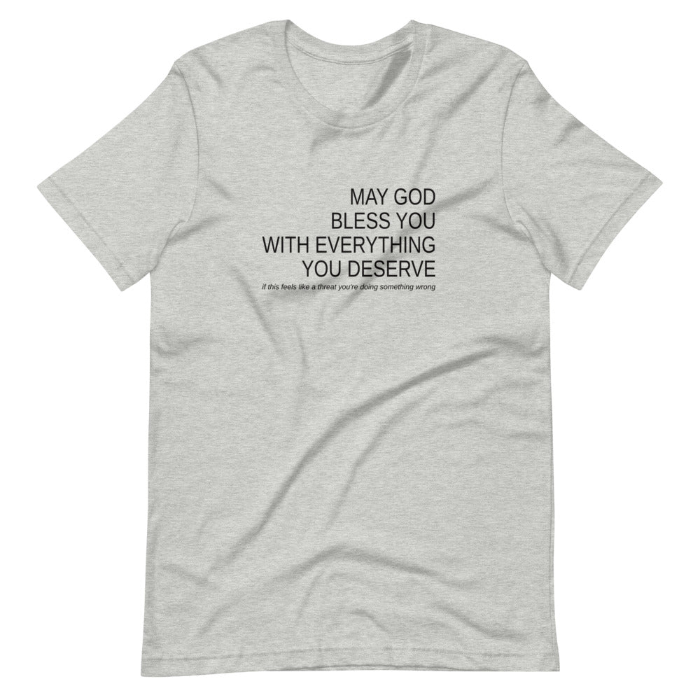 May God Bless You - Black On - Short-Sleeve Unisex T-Shirt