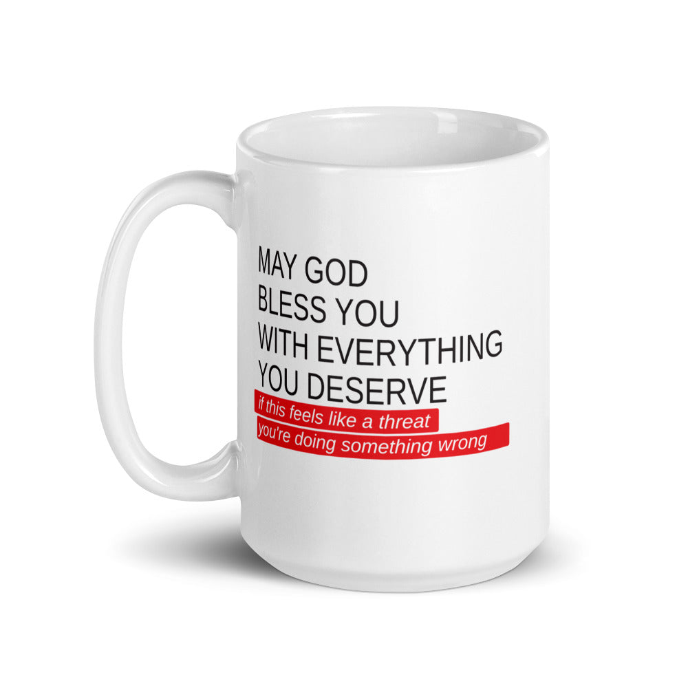 May God Bless You - Mug - Red