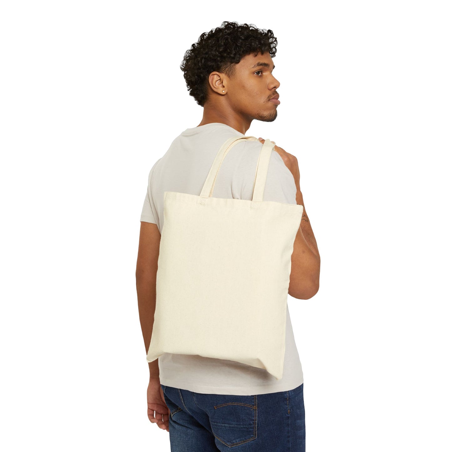 May God Bless You - Cotton Canvas Tote Bag - Natural