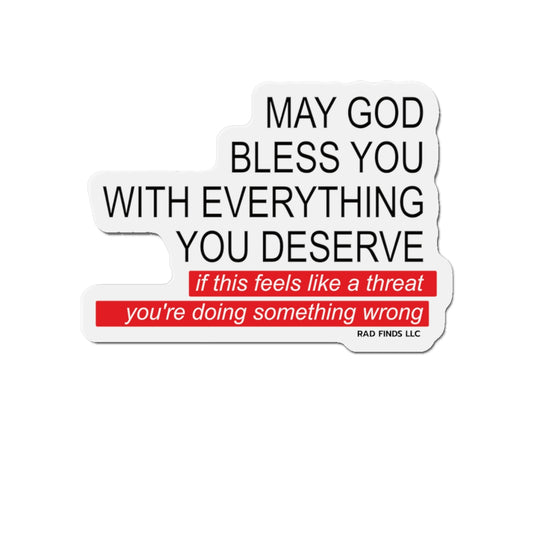 May God Bless You - Die-Cut Magnet - 1pc