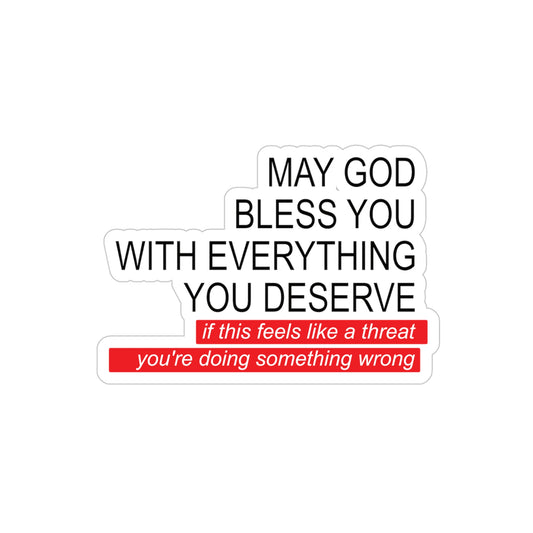 Transparent Outdoor Stickers, Die-Cut, 1pc