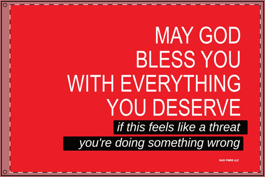 May God Bless You - Double Sided Flag