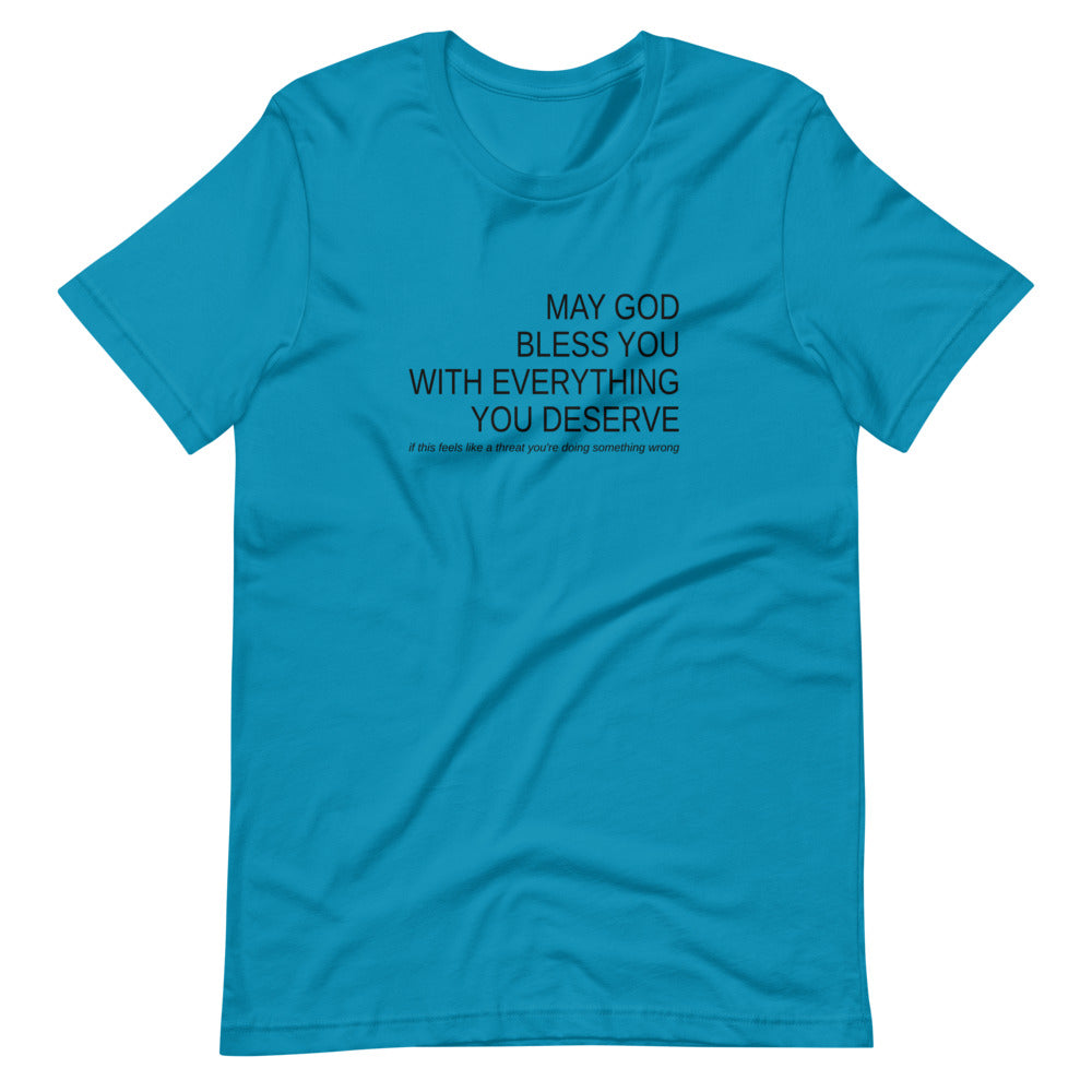 May God Bless You - Black On - Short-Sleeve Unisex T-Shirt