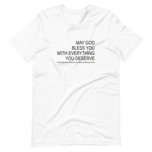 May God Bless You - Black On - Short-Sleeve Unisex T-Shirt