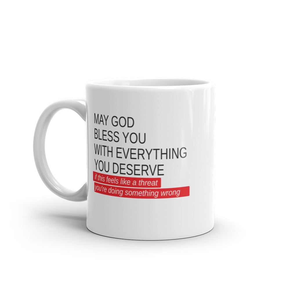 May God Bless You - Mug - Red