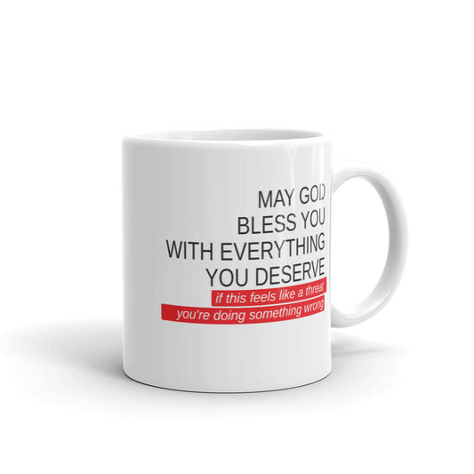 May God Bless You - Mug - Red